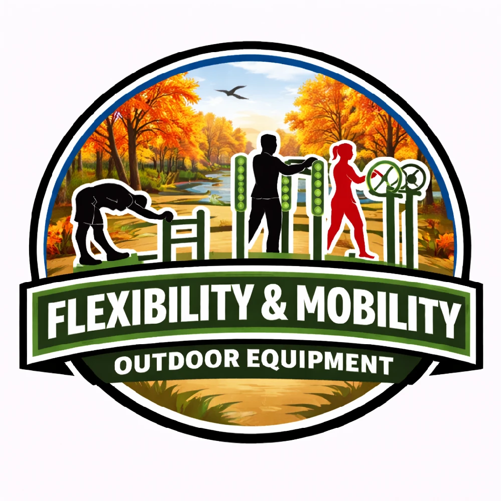 Flexibility and mobility outdoor fitness equipment for stretching and improving range of motion